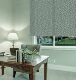 Designer Fantasy White Dimout Roller Blind - Image 3