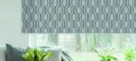 Designer Townhouse Grey Dimout Roller Blind