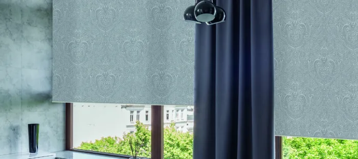 Designer Lovely Villa Stone Dimout Roller Blind