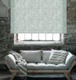 Designer Lovely Villa Smoky Grey Dimout Roller Blind