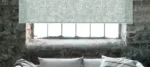 Designer Lovely Villa Smoky Grey Dimout Roller Blind