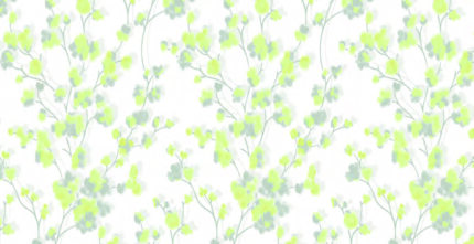 Designer Blossom Lemon Dimout Roller Blind