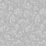 Designer Silent Spring Petal White Blackout Roller Blind