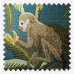 Fryetts Monkey Teal Cushion - Image 2