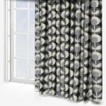 Orla Kiely Oval Flower Cool Grey Curtain