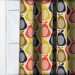 Orla Kiely Scribble Pear Multi Curtain - Image 3