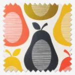 Orla Kiely Scribble Pear Multi Curtain - Image 4