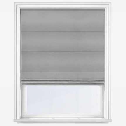Panama Silver Roman Blind