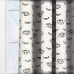 Wink Mono White Curtain - Image 4
