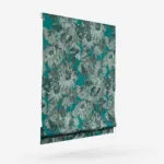 Clarke & Clarke Sunforest Jacquard Peacock Roman Blind - Image 2
