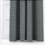 Orla Kiely Linear Stem Cool Grey Curtain - Image 4