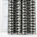 Orla Kiely Oval Flower Cool Grey Curtain - Image 4