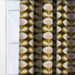 Orla Kiely Oval Flower Seagrass Curtain - Image 3
