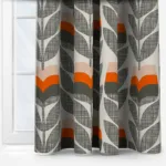 Orla Kiely Rosebud Orange Curtain - Image 4