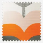 Orla Kiely Rosebud Orange Curtain - Image 2