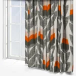 Orla Kiely Rosebud Orange Curtain - Image 5