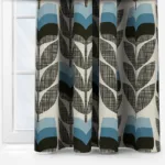 Orla Kiely Rosebud Powder Blue Curtain - Image 4
