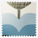Orla Kiely Rosebud Powder Blue Curtain - Image 2
