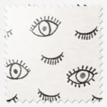 GB Wink Mono White Curtain - Image 2